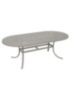 La Stratta 84 X 42 Oval Umbrella Dining Table Commercial Residential Patio Tables Tropitone