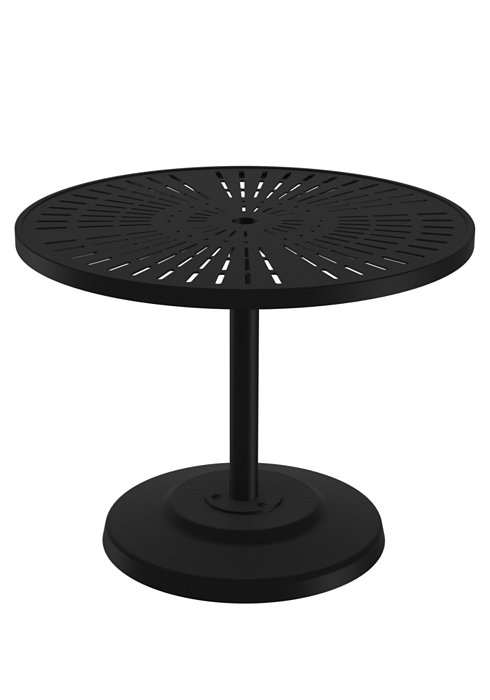 La'Stratta 36" Round KD Pedestal Dining Umbrella Table