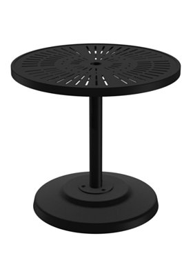 La'Stratta 30" Round KD Pedestal Dining Umbrella Table