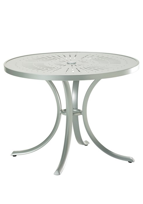 aluminum round patio dining table
