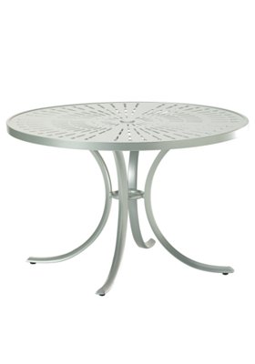patio round aluminum dining table
