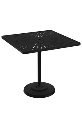 outdoor pedestal aluminum bar umbrella table