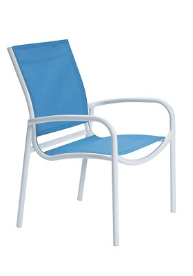 outdoor dining chair relaxed sling