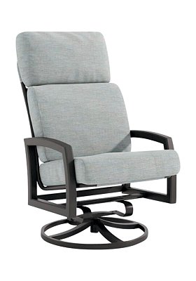 Muirlands Cushion High Back Swivel Rocker Tropitone - High Back Swivel Rocker Patio Chairs With Cushions