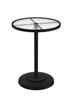 acrylic pedestal patio bar table
