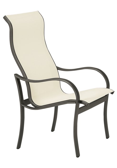 Sline Sling High Back Dining Chair, High Back Patio Chairs