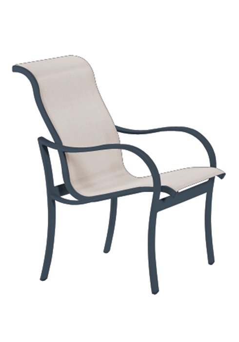sling modern outdoor dining chair