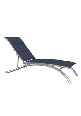elite padded sling patio chaise lounge
