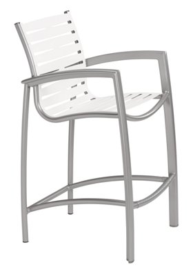 ribbon segment outdoor bar stool