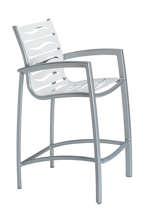 patio wave segment bar stool