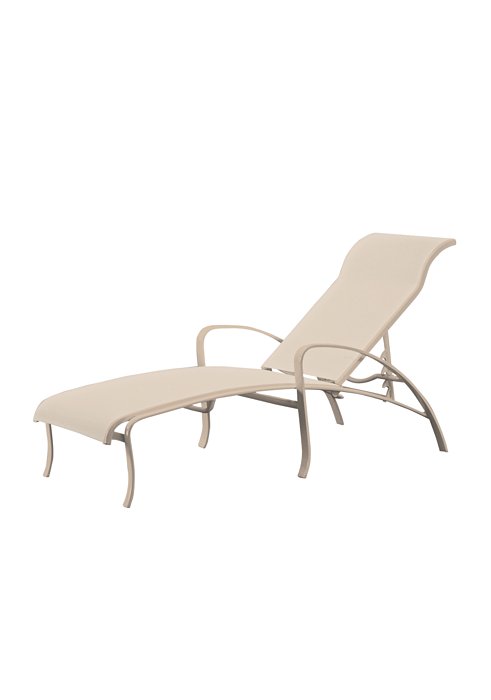 modern sling outdoor chaise lounge