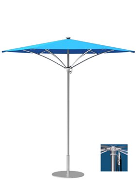 aluminum outdoor pulley lift umbrella