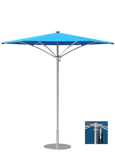 aluminum outdoor pulley lift umbrella