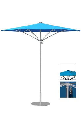 patio aluminum pulley lift umbrella
