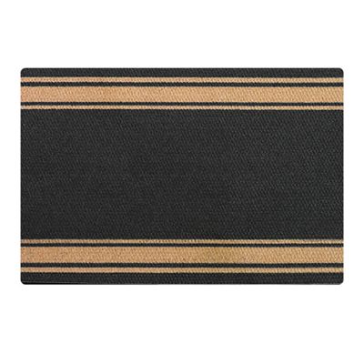 Neighburly Initial Stripes Indoor/Outdoor Monogram Doormat