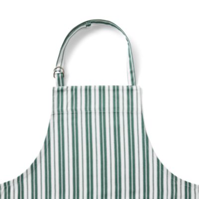 Williams Sonoma Classic Stripe Apron - Dark Green