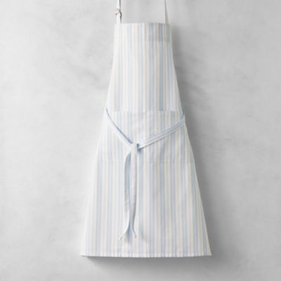 Williams Sonoma Classic Stripe Apron - Personalized, Ice Water Blue