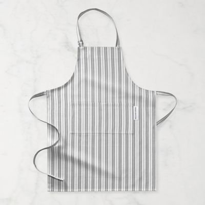 Williams Sonoma Classic Stripe Apron - Drizzle Grey