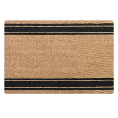 Neighburly Initial Stripes Indoor/Outdoor Monogram Doormat