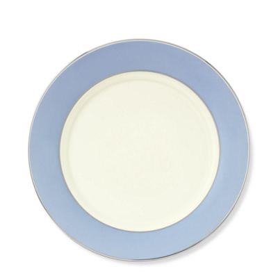 Pickard Color Sheen Salad Plate - Platinum, Monogram