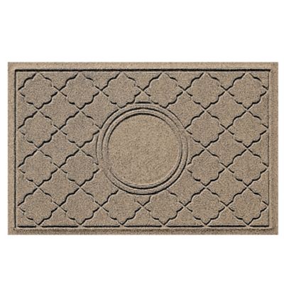 WaterHog® Bombay Commercial Grade Indoor/Outdoor Monogram Doormat - Camel