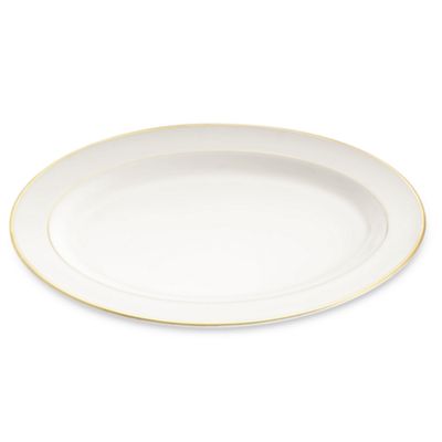 Pickard Signature Oval Platter - Gold, Monogram