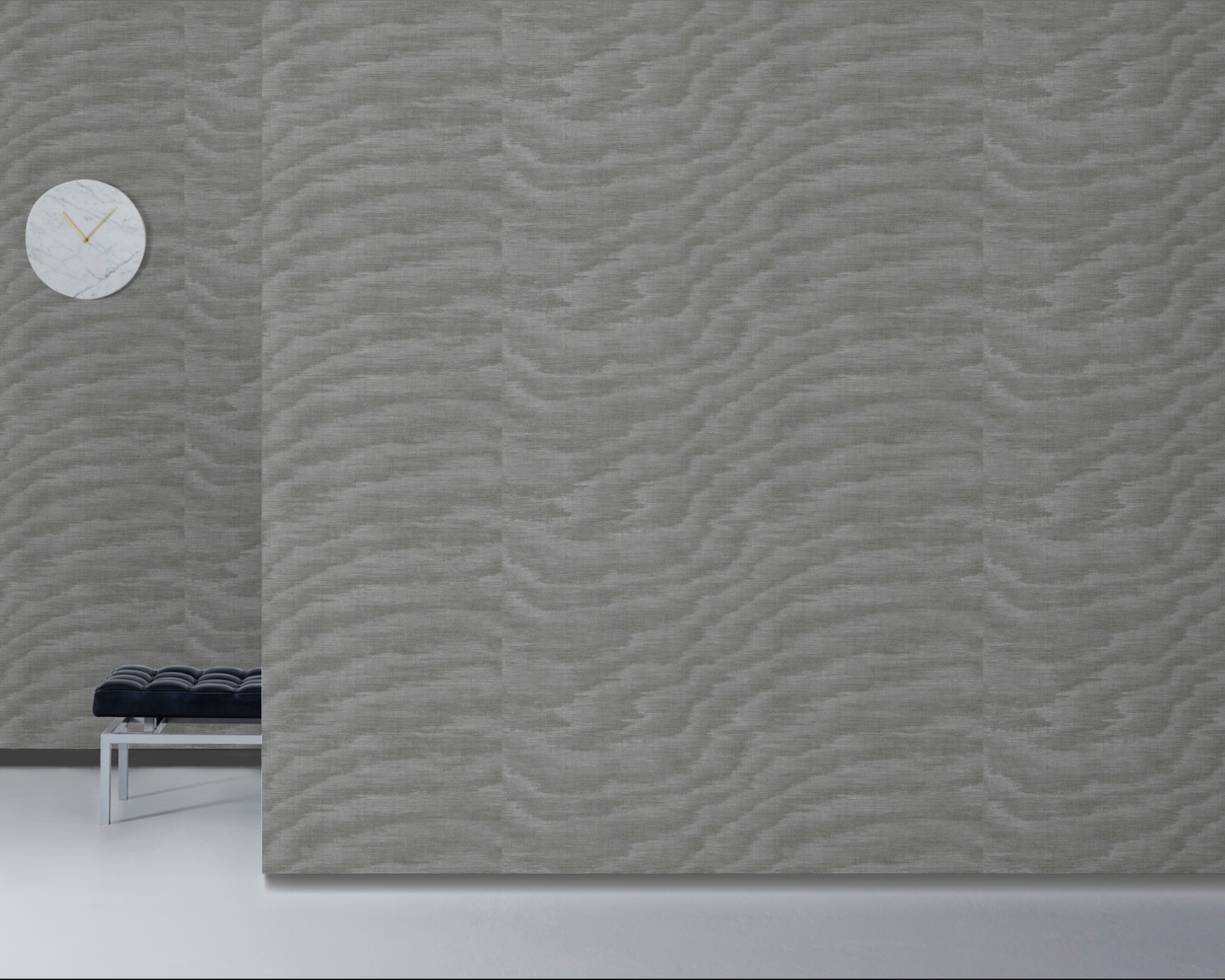 BL50155MR - Moire - Rare Graphite | Wallcovering - Wolf-Gordon