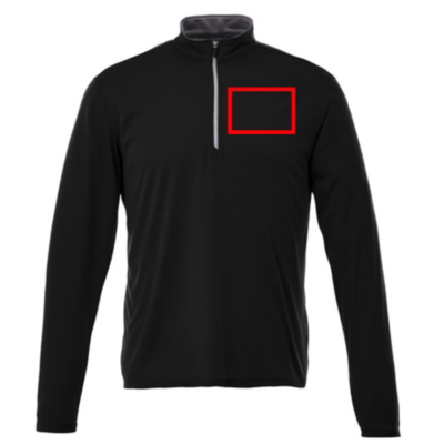 Black 1/4 Zip Co-Branded Pullover