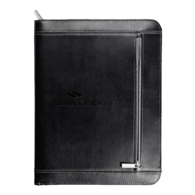 Metropolitan Leather Zippered Padfolio