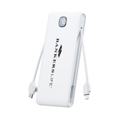 Zenith 10,000 mAh Power Bank w/ AC adapter