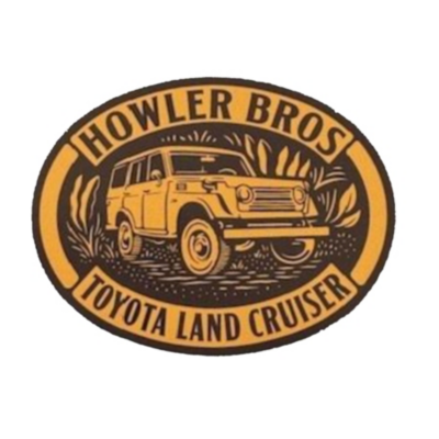 Howler Bros X Land Cruiser Old Gold Sticker
