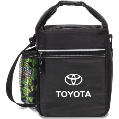 Black Lunch Bag with with Toyota logo on front