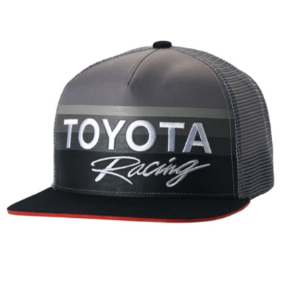 Toyota Gray Racing Stripes Cap