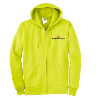 Safety Green Full Zip Hoodie