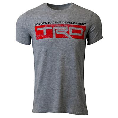 TRD-Basic Distressed Logo Tee S Athletic Heather; Polybag