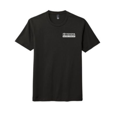 Black fine jersey t-shirt, small size, with soft cotton fabric and classic crewneck.