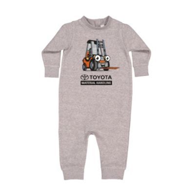 Heather gray bodysuit for infants, 6 months size, with short sleeves and snap closure.