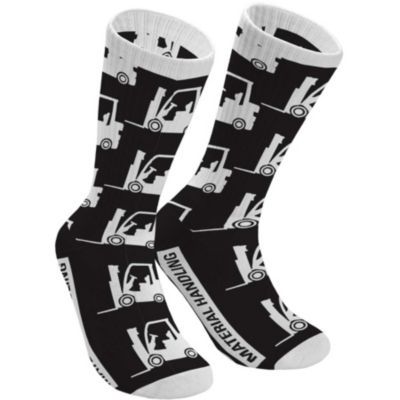 Custom athletic socks with full-color design, made from breathable stretch fabric.