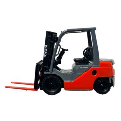 Die-cast model of Forklift 8FG25, client-owned, detailed miniature for display.