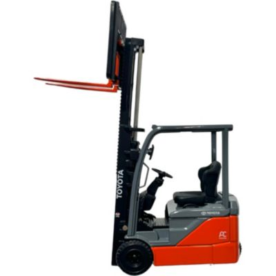 Die-cast model of Forklift 8FBE-N, client-owned, realistic replica for promotional use.