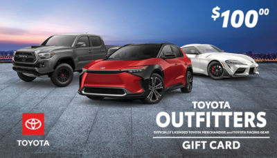 Toyota $100 Certificate