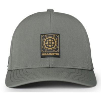 Grey performance Cap with Trailhunter logo on rubber patch on front