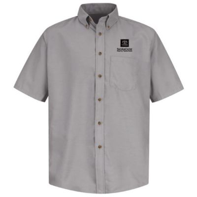 TOYOTA MEN'S POPLIN SHORT SLEEEVE DRESS SHIRT  S TOYOTA MEN'S POPLIN SHORT SLEEEVE DRESS SHIRT Left Chest: Black Toyota Service Center