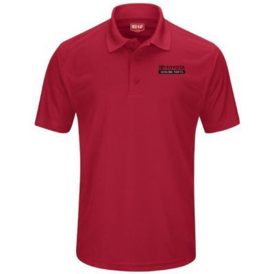 TOYOTA MEN'S PERFORMANCE KNIT POLO  S TOYOTA MEN'S PERFORMANCE KNIT POLO Left Chest: Black Toyota Genuine Parts