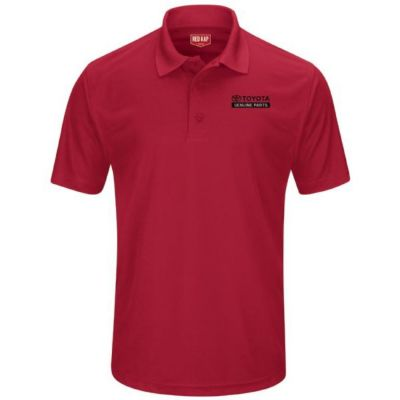 TOYOTA MEN'S PERFORMANCE KNIT POLO  S TOYOTA MEN'S PERFORMANCE KNIT POLO Left Chest: Black Toyota Genuine Parts