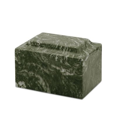 Meadow Green Synthetic Marble Urn