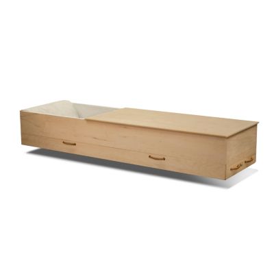 MDF Cremation Box Pine Cut Top