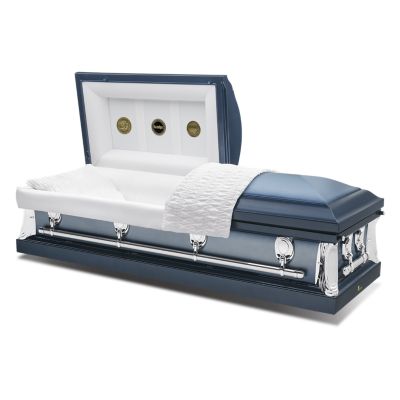 blue casket