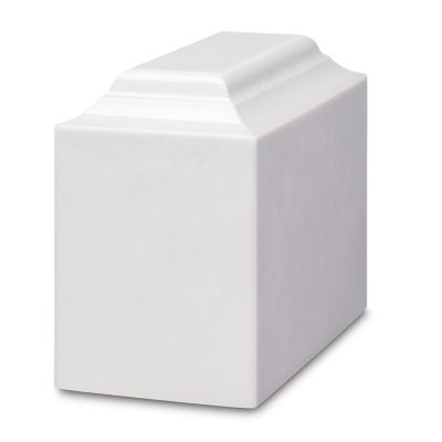 Alpine White Niche Synthetic Marble Urn