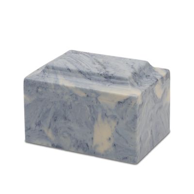 Ocean Blue Synthetic Marble Urn